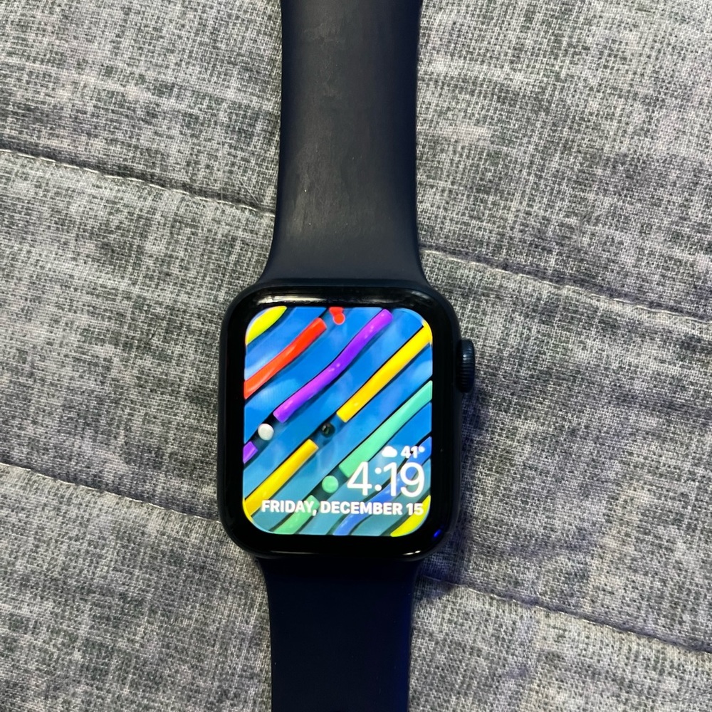 Apple Watch 6, CELLULAR and GPS blue case 40 mm.